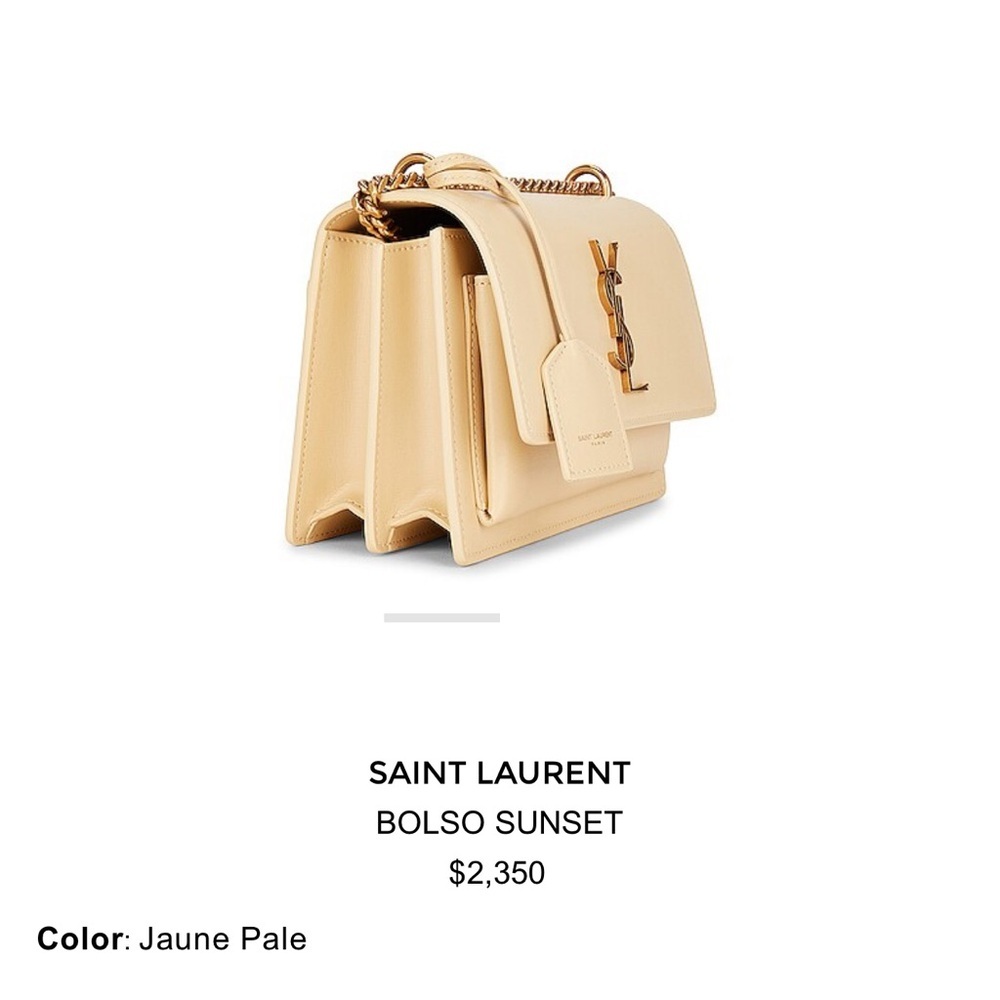 2022 Saint Laurent Sunset *Rare Color Jaune Pale - Picture 13 of 13